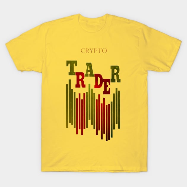 CRYPTO TRADER (COSMIC) / YELLOW T-Shirt by Bluespider